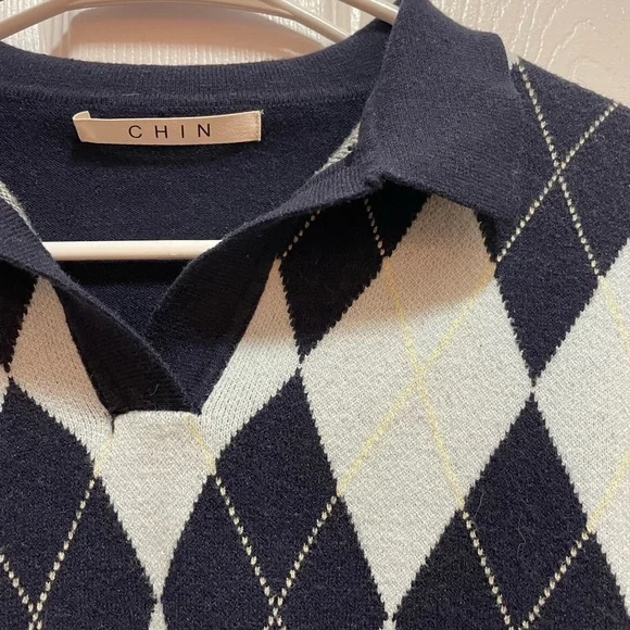 Knitted Jumper Sweater V-neck Pullover New Fashion Sweater - Picture 4 of 9